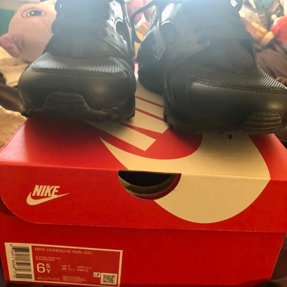 Nike Black Huarache Sz 6.5 - Picture 3 of 3